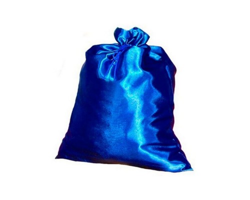 Мешок НОВОГОДНИЙ для подарков (синий) с изображением.